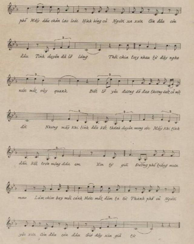 Sheet nhạc Người Ngoài Phố 2